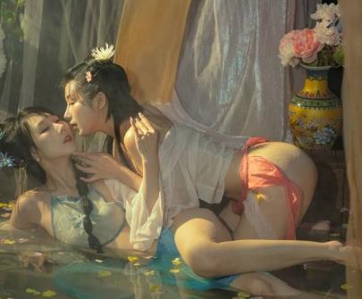 网红美少女云溪溪火辣出镜的精选双模奶桃