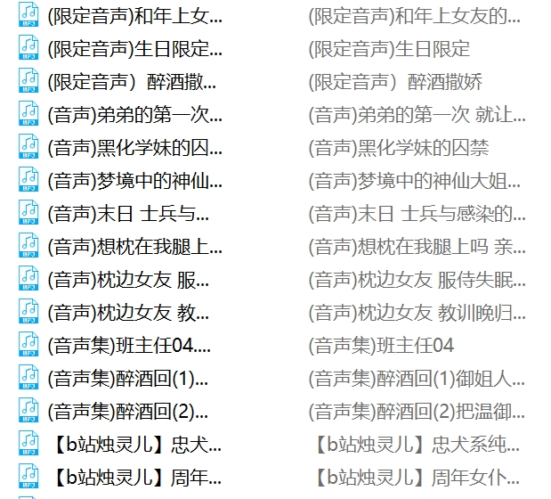 烛灵儿B站26G合集120部超润