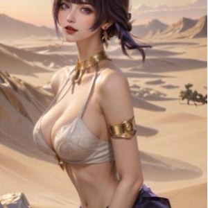 原神沙漠女王AI绘画图集612M281P肉感