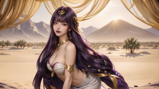 原神沙漠女王AI绘画图集612M281P肉感