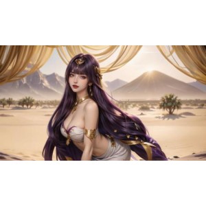 原神沙漠女王AI绘画图集612M281P肉感